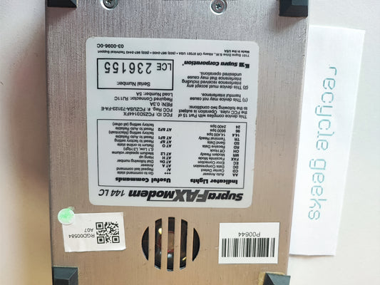 Redes e Routers Supra SupraFAXModem 144 LC Estado: Muito Bom - B