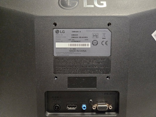 LG 20MK400H Screen/Monitor Condition: Very Good - B