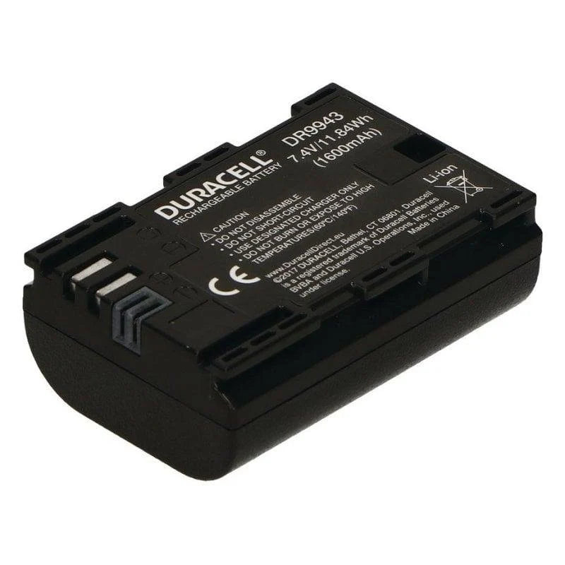 Bateria Duracell DR9943 1600 mAh 7,4 V Ião de Lítio para Câmara