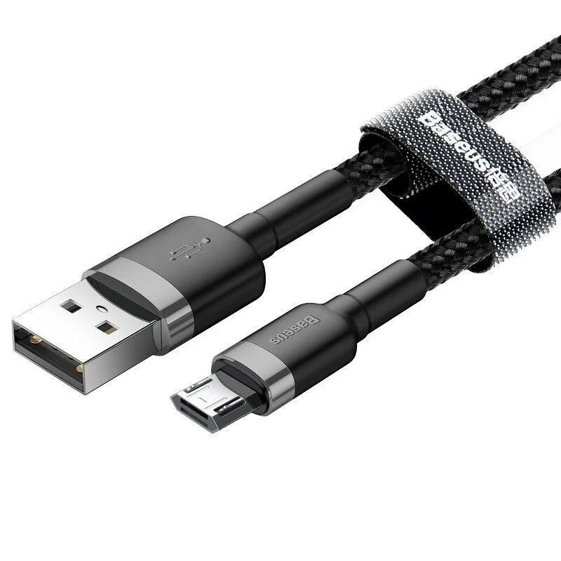 Baseus Cafule cabo micro USB 2A 300cm Cinza e Preto