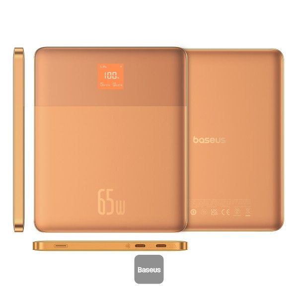POWERBANK BASEUS BLADE2 COM DISPLAY 12000MAH 65W CORAL