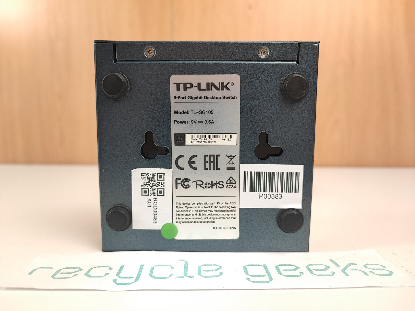 Redes e Routers TP-Link Tl-SG105 Estado: Muito Bom - B