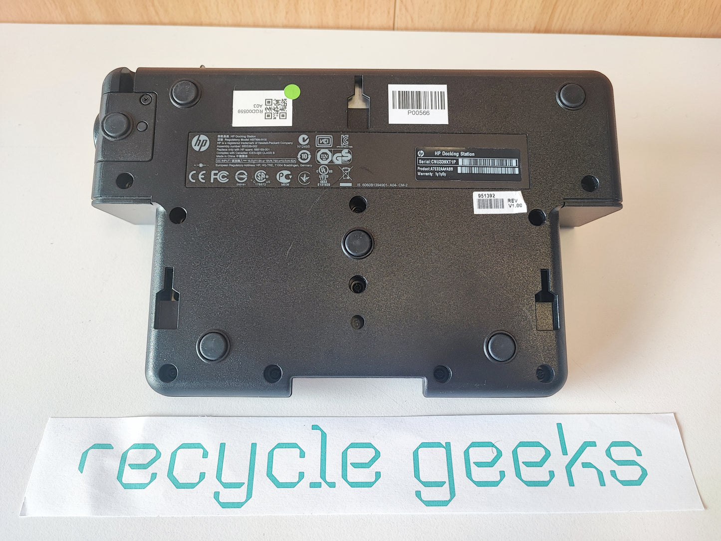 HP Docking Station HSTNN-I11X 2012 90W Estado: Muito Bom - B