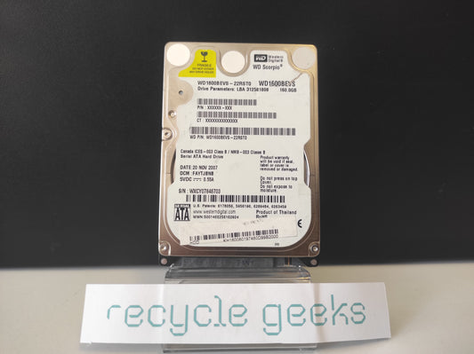 Disco Rígido HDD SATA 2,5'' 160GB GENÉRICO