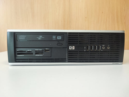 Computador Fixo HP Compaq 6000 Pro SFF Core 2 Duo 4GB Ram 500GB HDD (Preto) — Condição: Razoável