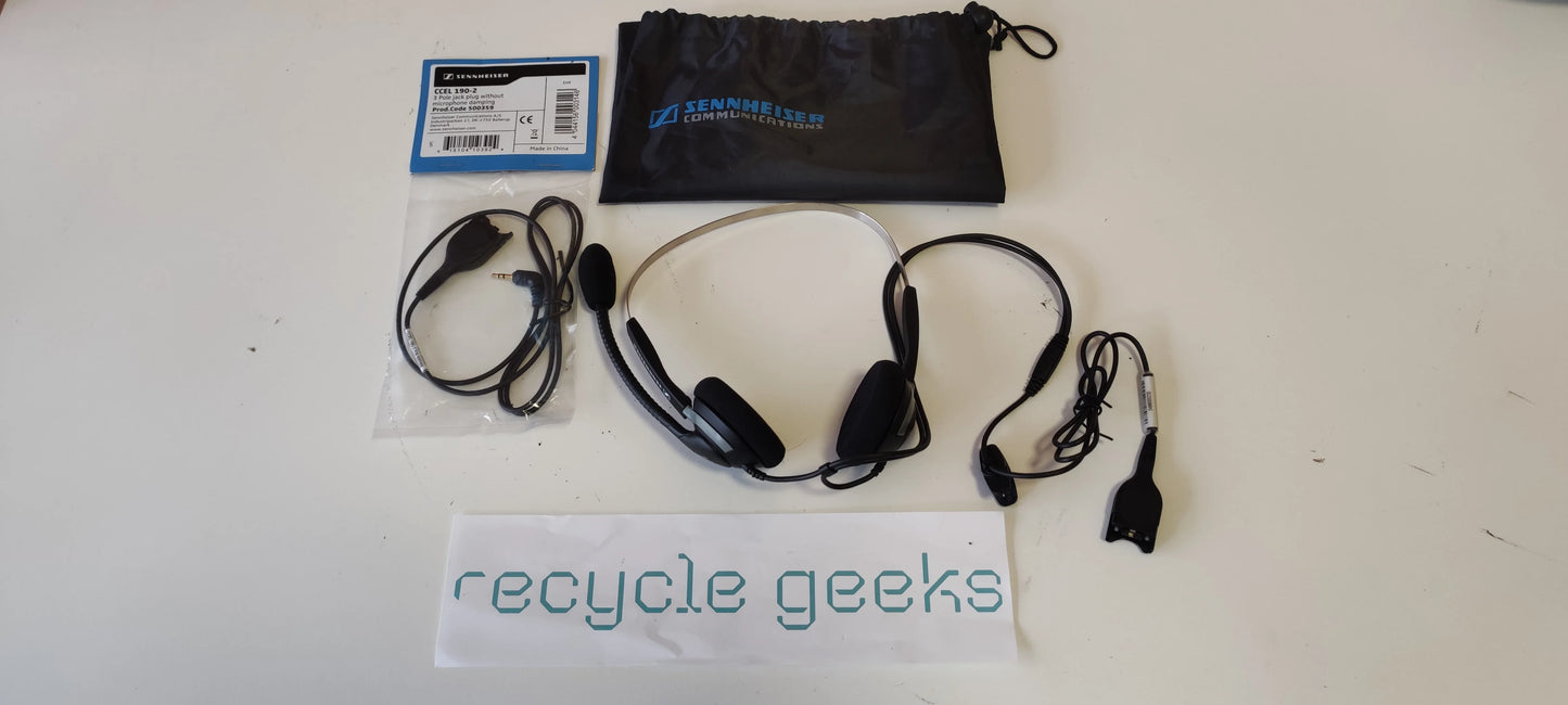 Auscultadores Sennheiser SH250 Quick Release PN 569817 Estado: Excelente