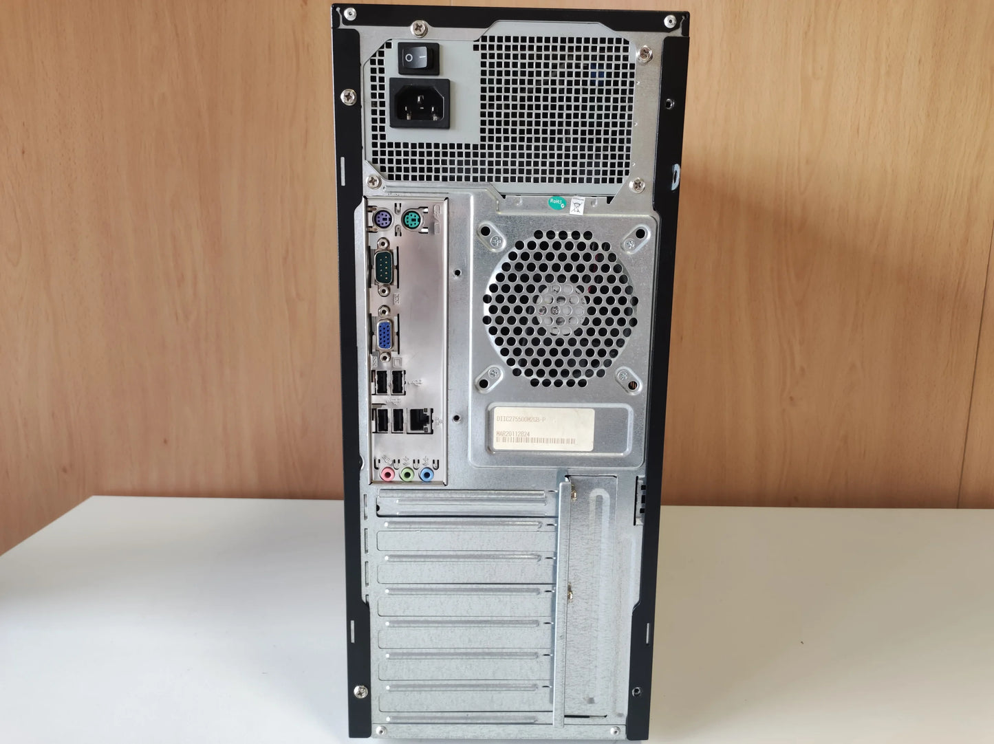 Computador Fixo DI Intel Core 2 Duo CPU E7500 2GB RAM DDR3 500GB HDD Estado: Razoável - C