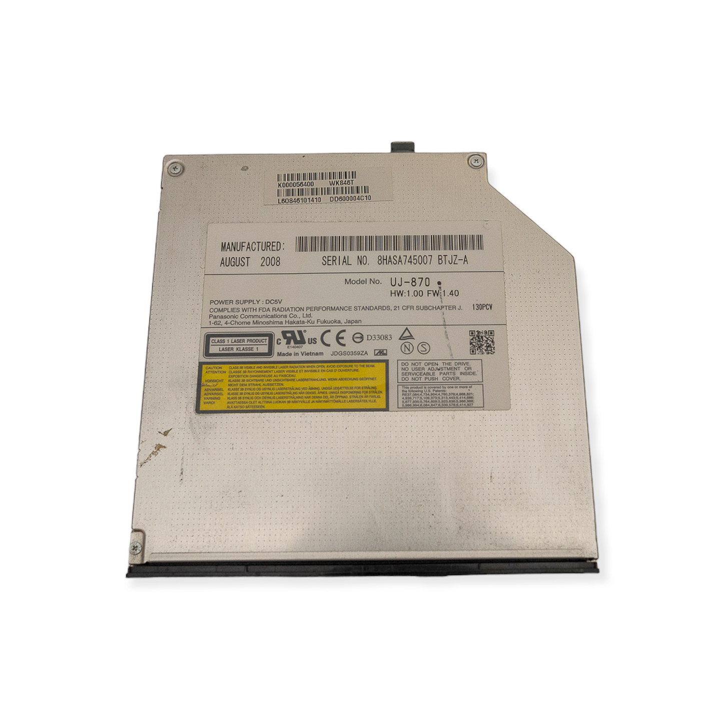 Leitor DVD Toshiba A200 8hasa745007