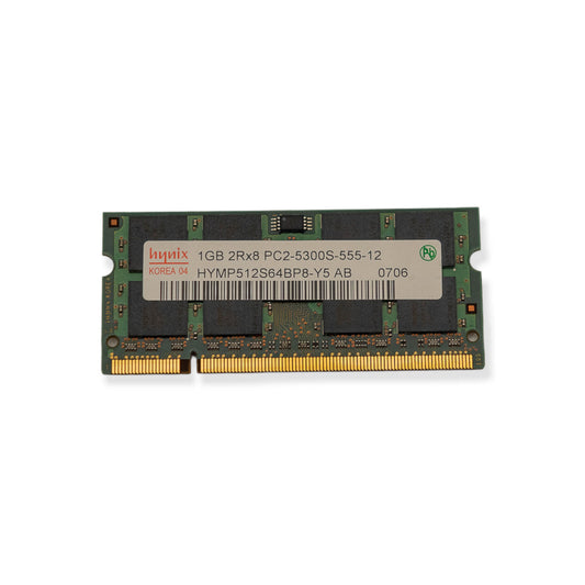 Memória Ram SODIMM Hynix DDR2 1GB 5300S HYMP512S64BP8 - Y5 AB