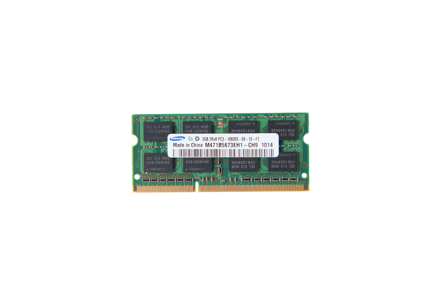 RAM SO-DIMM SAMSUNG 2GB DDR3 1333Mhz PC3-10600S-09-10-F2 M471B5673EH1-CH9