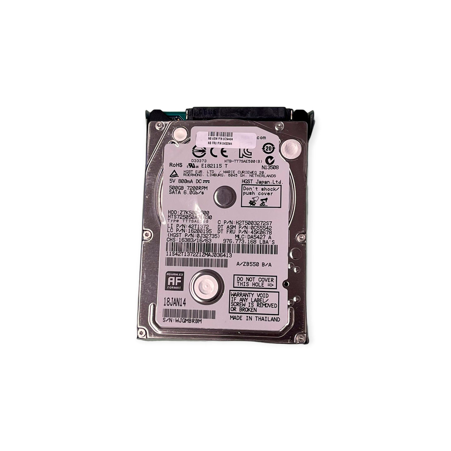 Disco Duro 2.5'' Hitachi 500GB ZK500-500 SATA 2 H2T500854S7