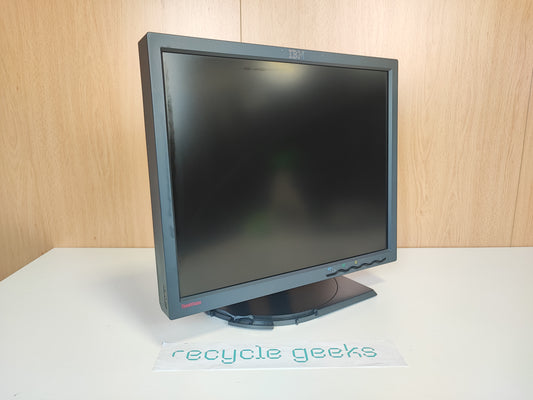 Monitor IBM 9180-HB9 18'' LCD 1280 x 1024 VGA/DVI Estado: Razoável - C