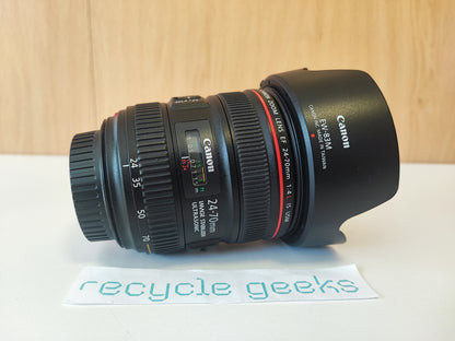 Canon EF 24-70mm f/4L IS USM Estado: Excelente