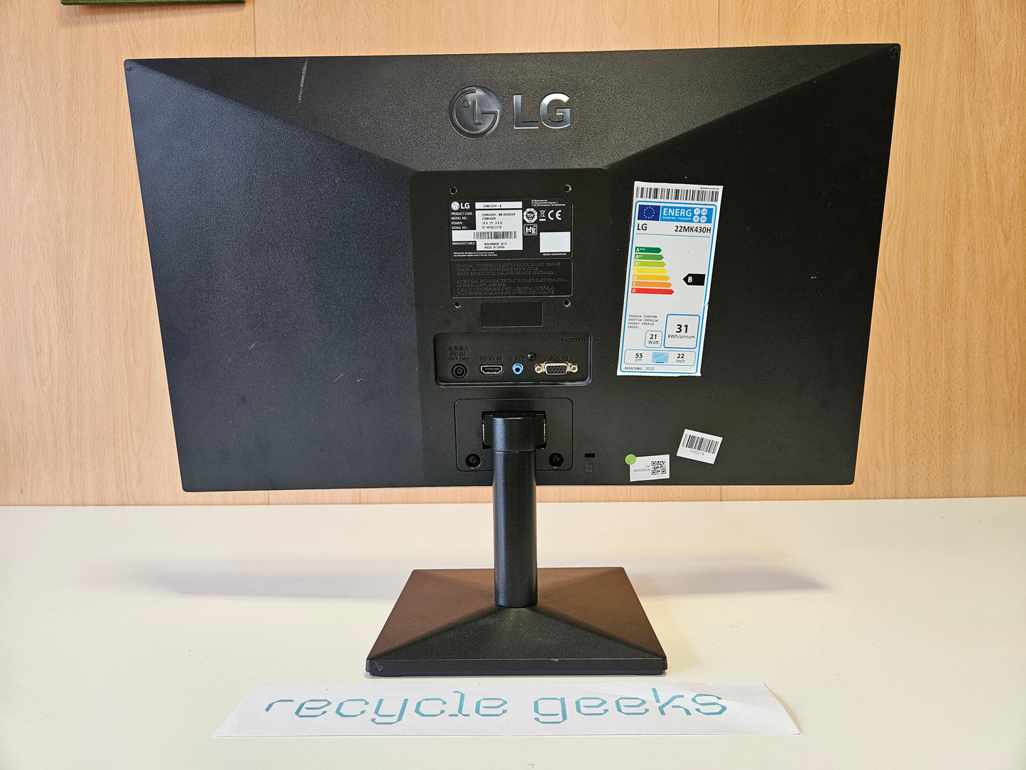 Monitor LG 22MK430H-B 21.5" LED IPS FullHD FreeSync | Estado: Muito Bom - B