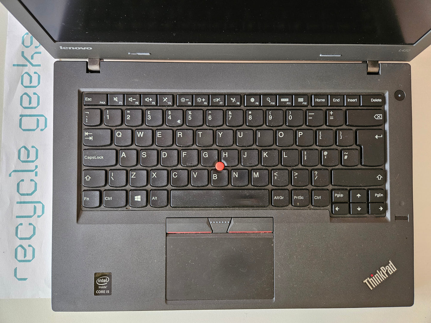 Portátil Lenovo Thinkpad L450 intel core i5-5200U 8GB RAM DDR3 256GB SSD SATA Teclado PT Portugal Estado: Muito Bom - B