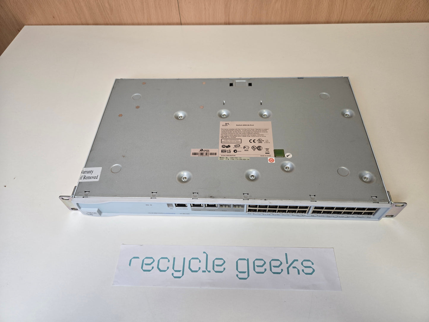 Redes e Routers 3Com SuperStack PWR Switch 4500, 26 Port 3CR17561-91 Estado: Excelente - A