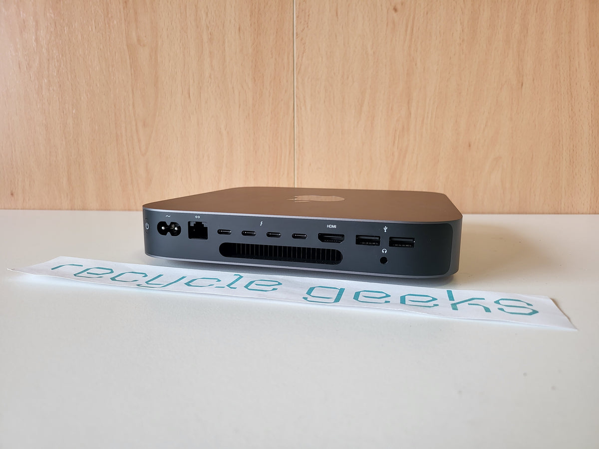 Apple Mac Mini A1993 MRTR2LL/A 2018 i3 8100B 8GB Ram 128GB NVMe macOS (Space Gray) — Grade A