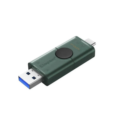 Pen Drive Kingston DataTraveler Duo USB-A/C 3.2 128GB Verde/Preta