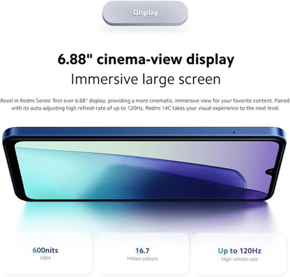 Xiaomi Redmi 14C 6.88'' 8/256GB Midnight Black | Estado: Novo