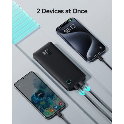 Powerbank Air Lite 10000Mah 15W Preta + Cabo Usb-C 30Cm