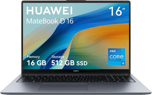 Huawei MateBook D16 Intel i5 12450H 16GB Ram 512GB NVMe Win 11 Estado: Excelente