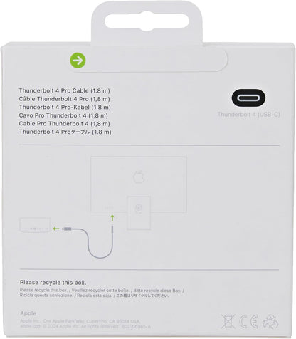 Cabo Apple Thunderbolt 4 Pro (USB-C) 1.8m Preto