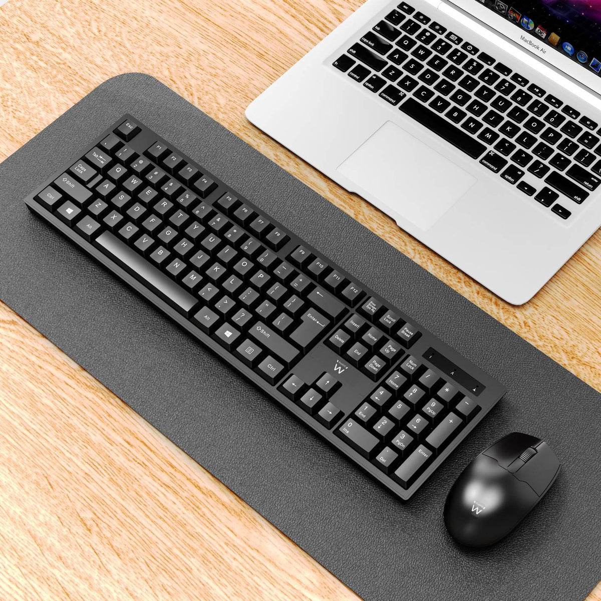 Teclado + Rato Ewent EW3282 Wireless PT Preto
