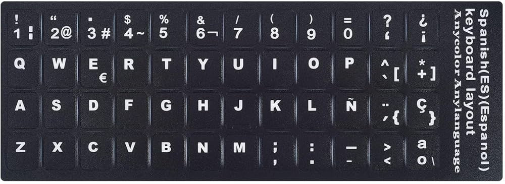 Autocolantes Teclado ES (Vinil Alta Qualidade)