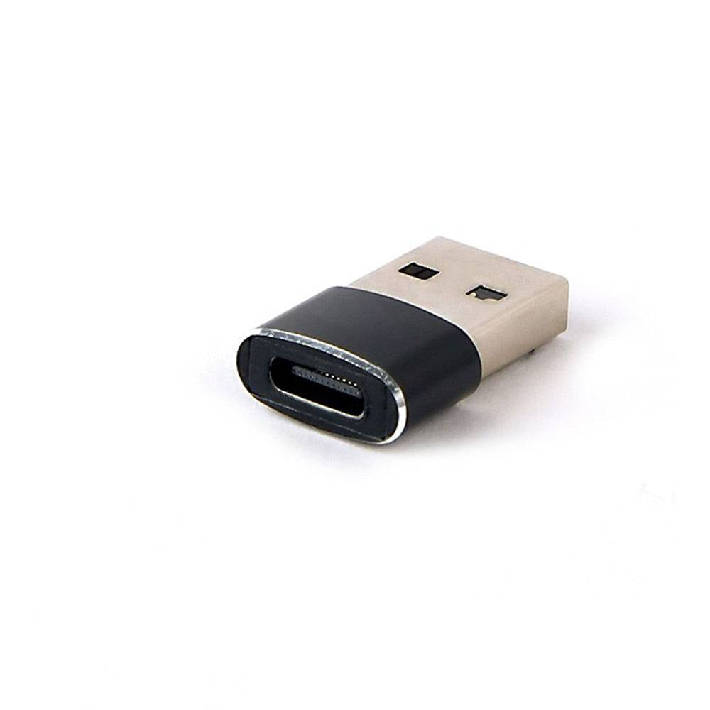 Adaptador Gembird A-USB2-AMCF-02 USB-A para USB-C Preto - A-USB2-AMCF-02