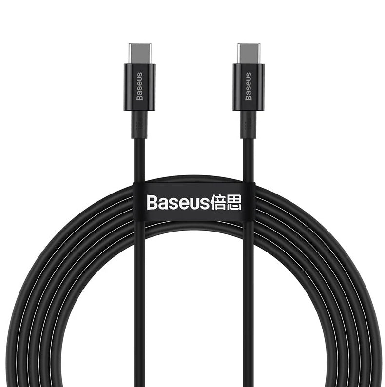 USB-C Crystal Shine 100W Cable, 1.2m, Black