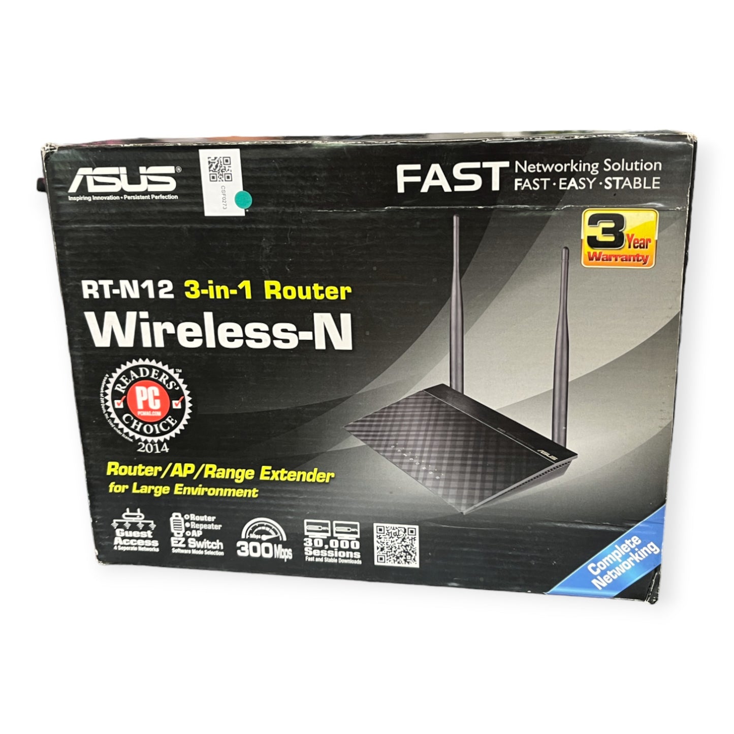 Router Asus RT-N12 3-in-1 Wireless-N SN ECIWDQ006039