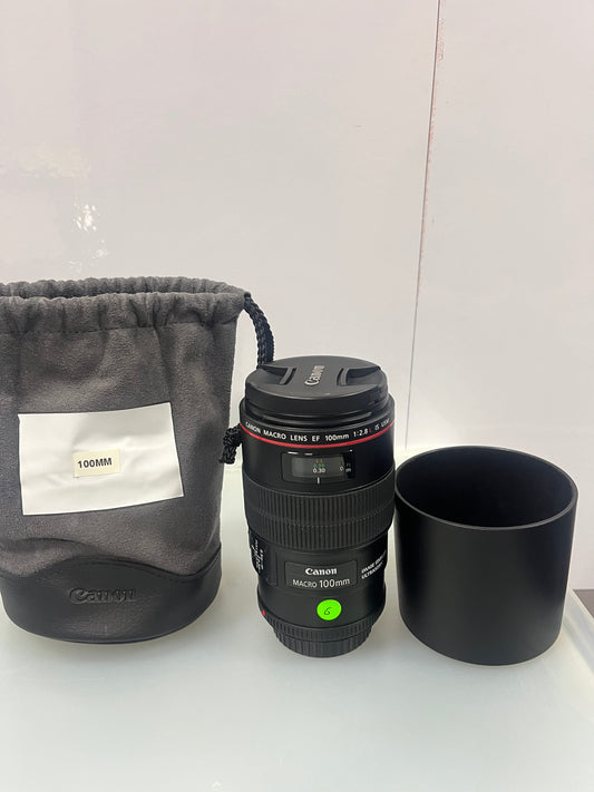 Canon EF 100mm f/2.8L Macro IS USM Estado: Excelente