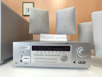 Colunas Thomson SPL 2000 sat. 5 alto-falantes 100w + subwoofer    Razoável - C