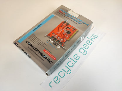 Placa Expansão portas USB via PCIE Conceptronic C480i1 6X USB 2.0 Estado: Excelente - A