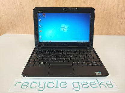 Portátil Dell Inspiron Mini 1012 Intel Atom N450 1GB DDR3 250GB SSD SATA Win 7 Teclado PT Portugal Estado: Excelente - A