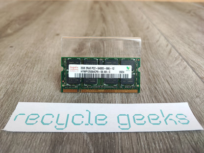 Memória RAM Hynix DDR2 2GB PC2-6400S-666-12 HYMP125S64CP8-S6 AB-C 2GB RAM DDR2 Estado: Excelente - A