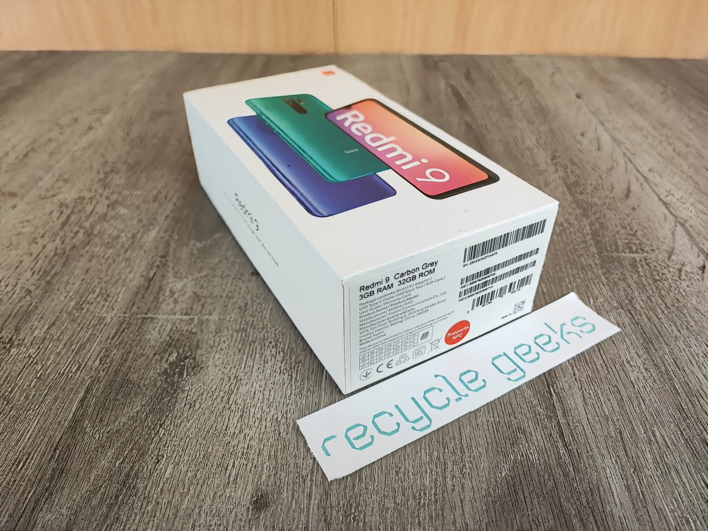 Telemóvel Redmi 9 Carbon Grey 3GB Ram 32GB Android Estado: Excelente - A