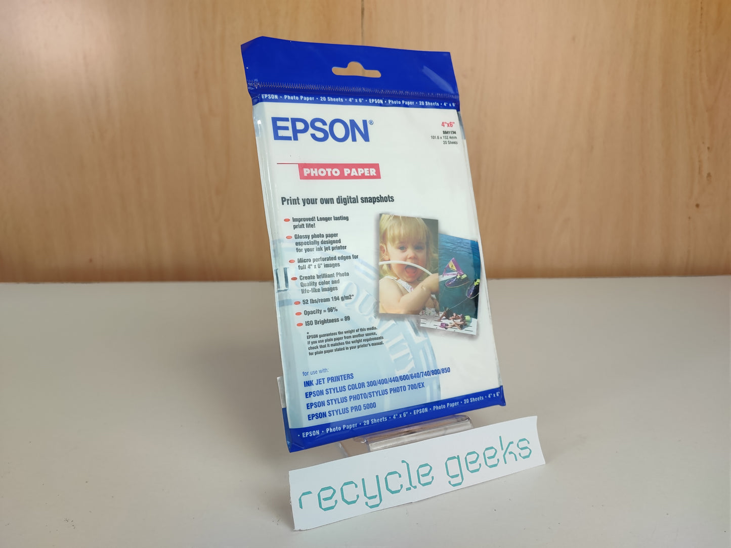 Epson 20 Folhas Papel Fotográfico C13S041134 Estado: Excelente - A