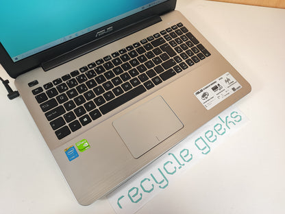 Portátil Asus X555LD Intel Core i7-4510U 8 RAM DDR3 1000 HDD Teclado PT Portugal Win 10 Estado: Razoável - C