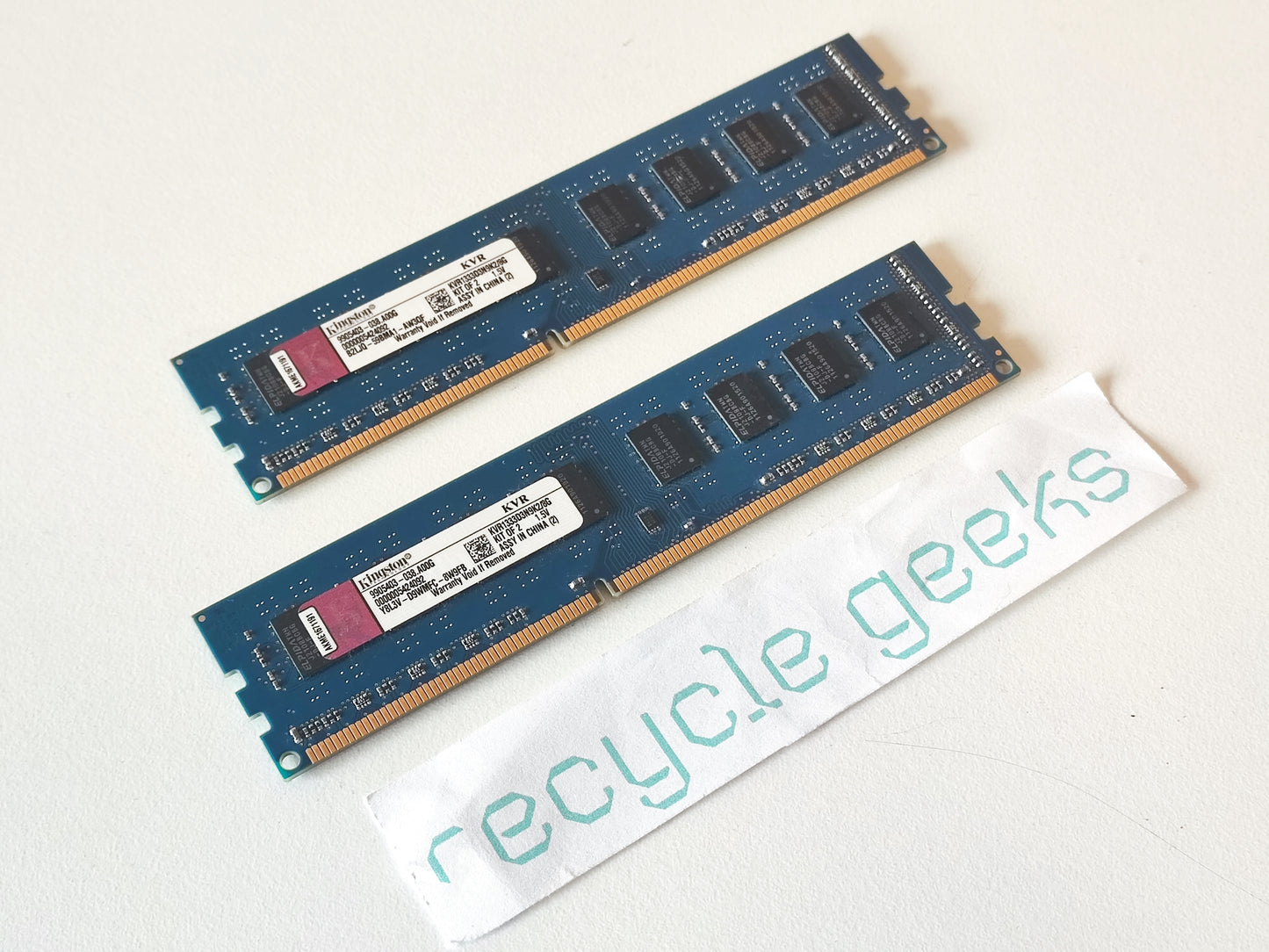 KIT Memória RAM Kingston KVR1333D3N9K2/8G 4GBx2 RAM DDR3 Estado: Muito Bom - B