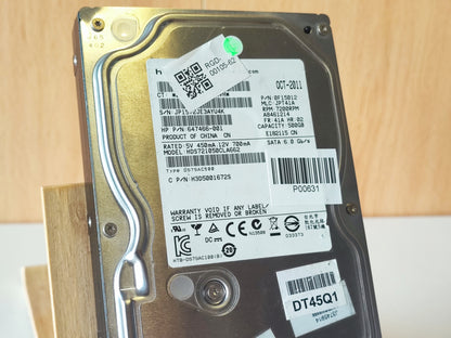 Disco Rígido Hitachi 3,5'' HDS721050CLA662 500GB HDD Estado: Muito Bom - B