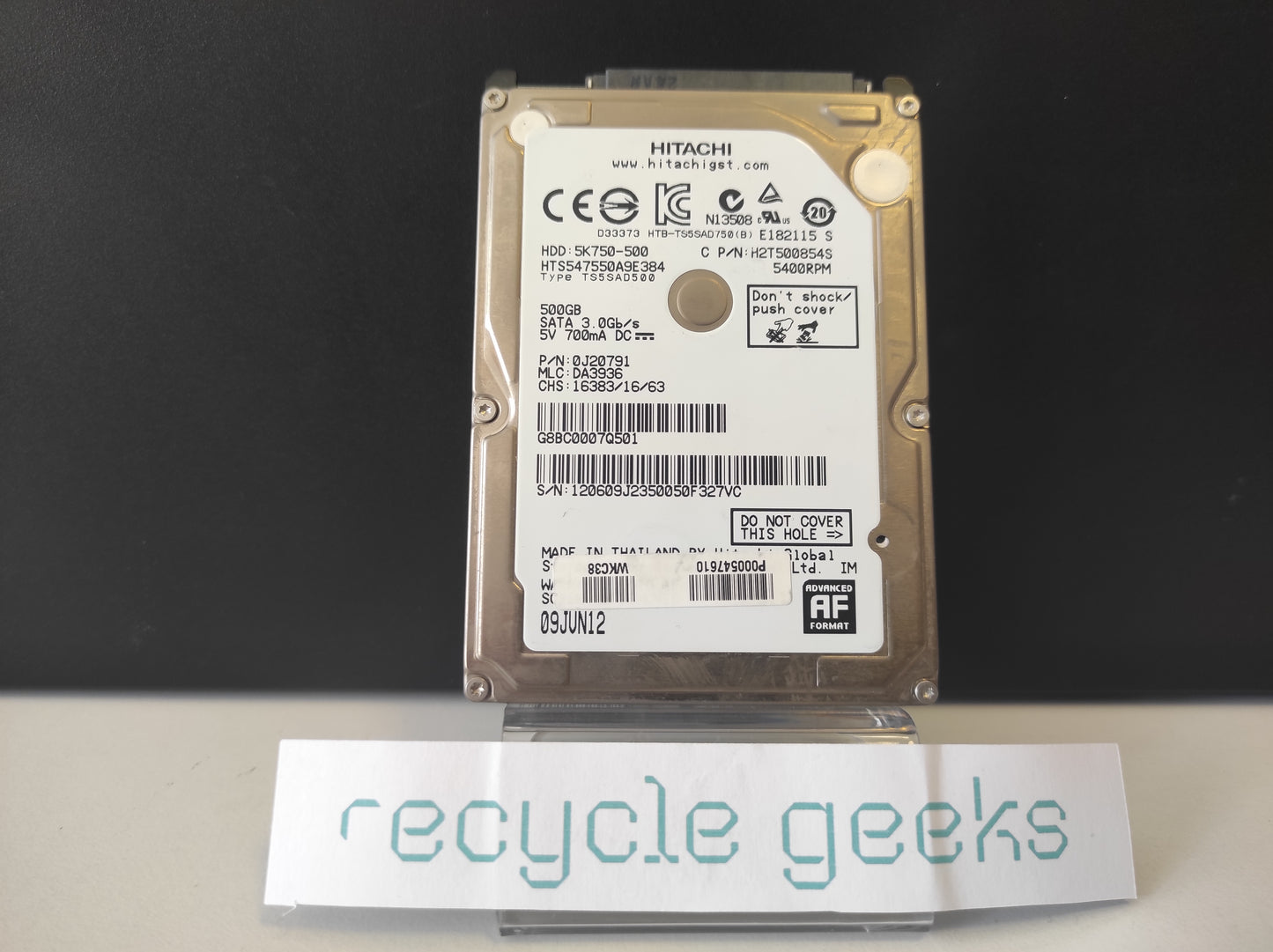 Disco Rígido HDD SATA 2,5'' 500GB GENÉRICO