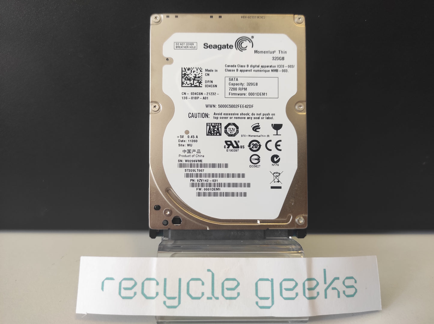 Disco Genérico HDD 2,5'' 320GB (Diversas marcas)