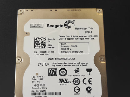 Disco Genérico HDD 2,5'' 320GB (Diversas marcas)