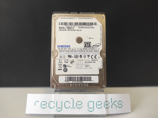 Disco Rígido HDD SATA 2,5'' 250GB GENÉRICO