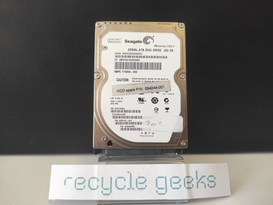Disco Rígido HDD SATA 2,5'' 250GB GENÉRICO
