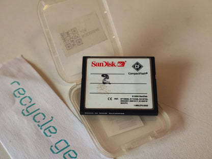 Sandisk Compact Flash Extreme III 2.0GB (preto) — Condição: Muito Bom