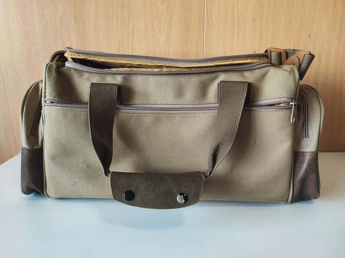 Mochila de Ombro Lacor para Fotografia  (Bege) — Condição: Muito Bom