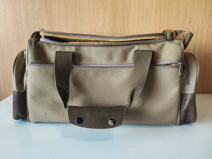 Mochila de Ombro Lacor para Fotografia  (Bege) — Condição: Muito Bom