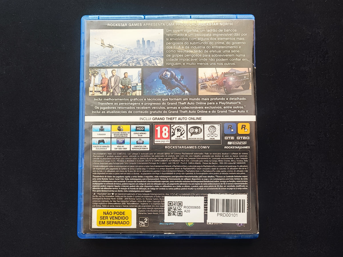 Videojogos PS4 GTA V  — Condição: Razoável
